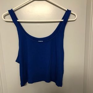 Blue Express Crop Top